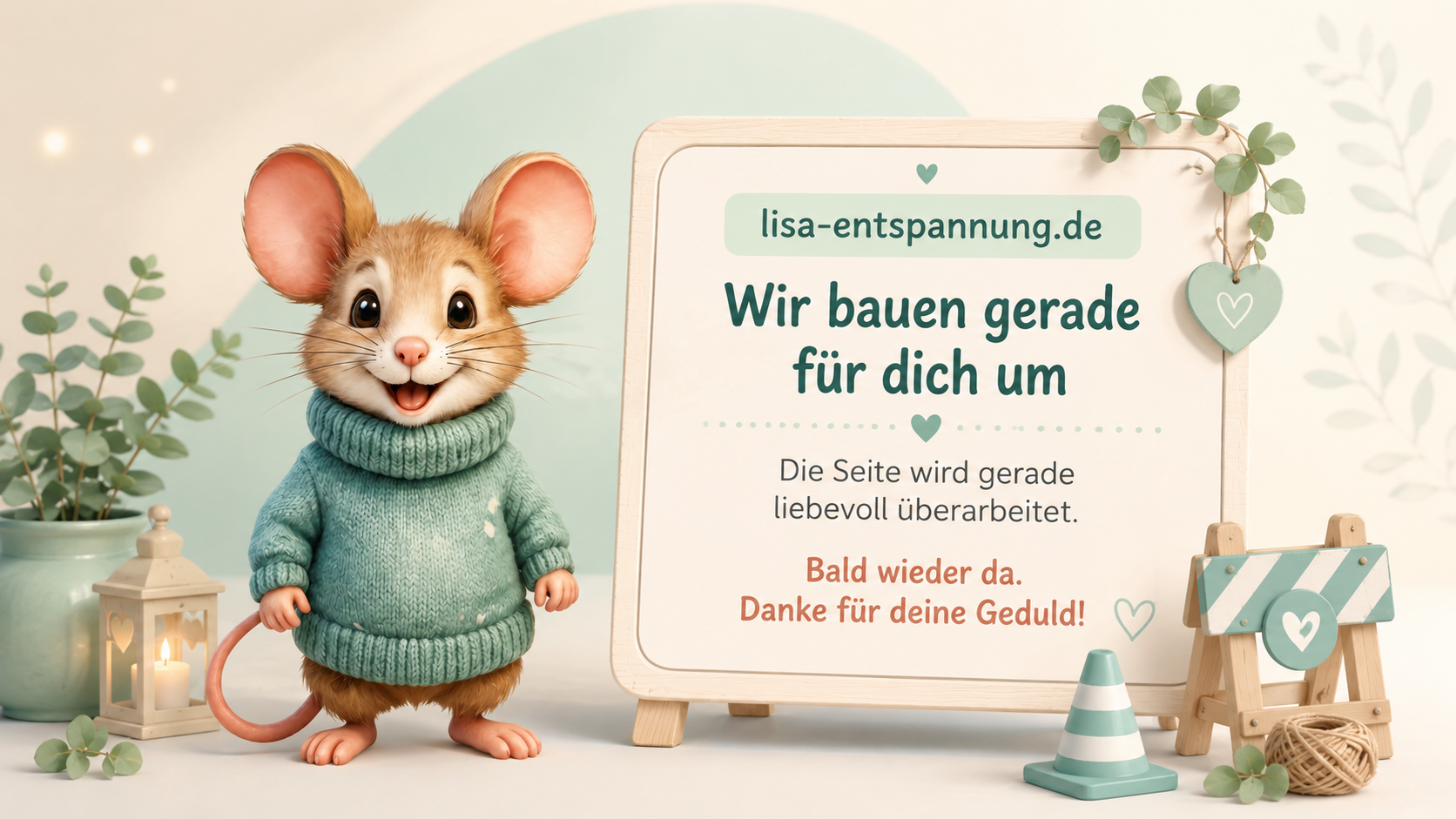 lisa-entspannung.de wird gerade liebevoll ueberarbeitet.